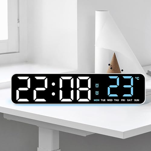 Reloj digital LED con sensor de iluminación automática para el hogar 3