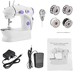 Mini Electric Sewing Machine Portable Compact Double Speed Double Control Electric Thread Household Sewing Machine