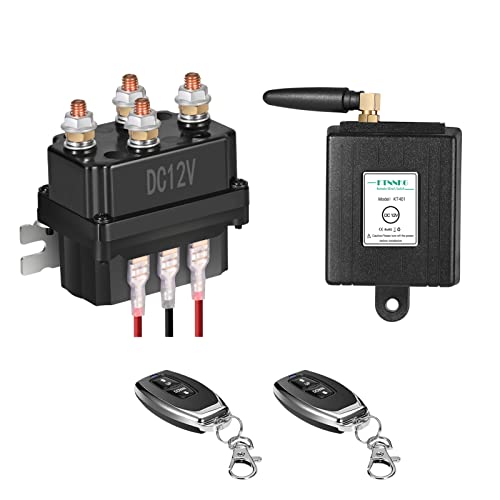 Remote Truck Jeep Winch Switch, KTNNKG 12V 250A Solenoid Relay ...