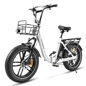 SAMEBIKE Elektrische Fiets 20 Inch vouwfiets elektrische, Opvouwbare Elektrische Fiets 250 W 80 NM 36 V/13 Ah Accu Stadsfiets met LCD-kleurenscherm Maximale actieradius 60-110 km