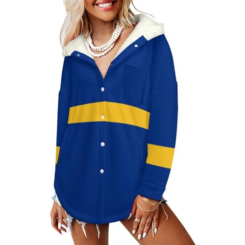Veste polaire femme drapeau de Nauru pour ne plus avoir froid