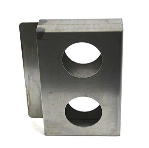 Gate Lockbox Double Hole Weldable Steel 6 7/8" x 4 1/2" x 1 1/2" Unpainted by WYZBEN - Used condition - Image 2
