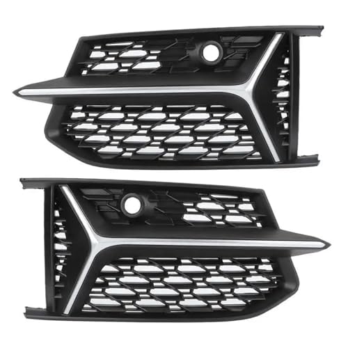 Rejilla de malla de panal negra Audi A6 C8 2020 con acabado Matte Chrome