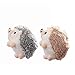 Porte-clés hérisson en peluche avec porte-clés en forme de hérisson, jouets en peluche, jouets pour petits enfants, plusieurs couleurs, porte-clés (2 pièces gris + marron)