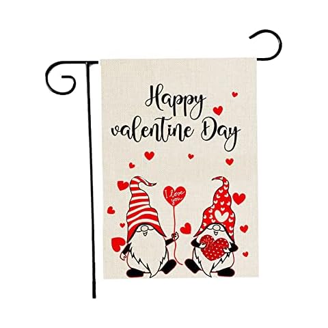 Valentines Day Decorations Garden Flag 12x18 Inch Double Sided Welcome Flag for Seasonal Holiday Outdoor Decorations, B Cover