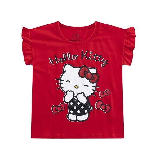 Image of Hello Kitty Girls Long Sleeve Shirt T-shirt and Pants 4 Piece Set Big Kids