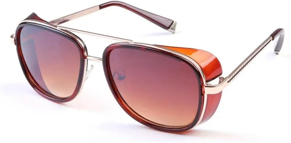 Steampunk Sunglasses Men Women Mirror Sun glasses Vintage Lens UV400 Sunglasses