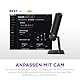NZXT Capsule Elite – Premium-USB-Kondensatormikrofon für Gaming, Streaming, Podcasting und Aufnahmen – Klang in Studioqualität – Multi-Positions-Design – DTS-Software – RGB-Beleuchtung – Schwarz