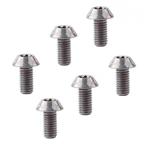 Generic チタン合金製自転車用ネジ6個セット シルバー ? ブレーキパーツ交換用 耐久性のある錆びにくいボルト for ロードバイクマウンテンバイク