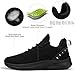 Feethit Women Tennis Running Shoes Walking Shoes Lightweight Casual Sneakers for Travel Gym Work Woman Waitress Nurse All Black 8