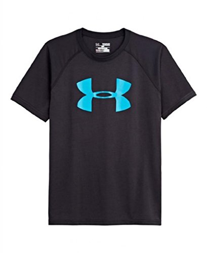 T-shirt a maniche corte Under Armour Tech Boys logo grande nero Black/PIRATE BLUE small