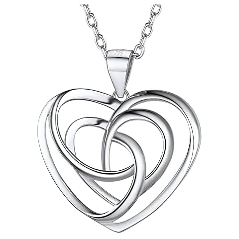 PROSILVER Celtic Knot Love Heart Necklace Cover