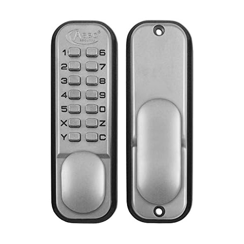 Asec Keyless Digital Door Lock with Holdback - Satin Chrome Cover