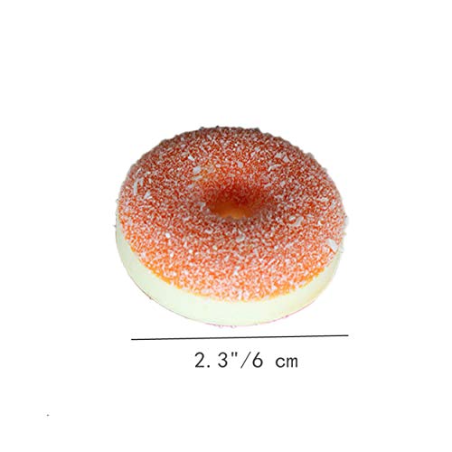 Mynse Set Of 6 Pieces Colorful Small Fake Cake For Home Kitchen Display Decoration Wedding Photographic Props Small Artificial Donuts Bread #TOP5