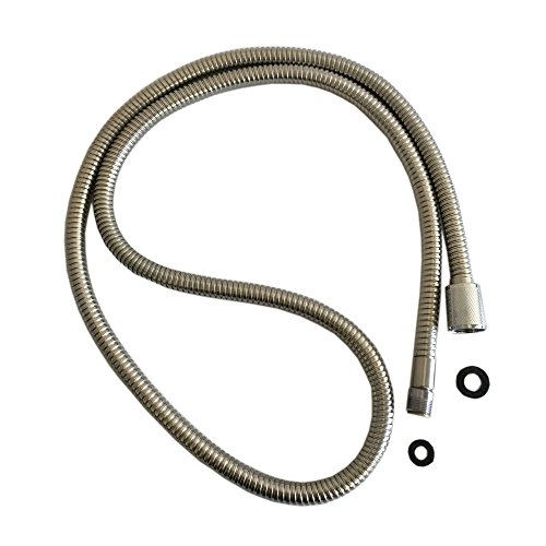 Weirun Kitchen 59-Inch Or 150Cm Pull Down Sink Faucet Replacement Pull Out Spray Head Hose Stainless Steel, Brushed Nickel #TOP3