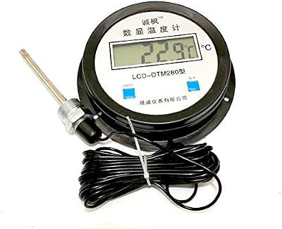 High Precision Digital Thermometer with Probe Electronic Digital Water Meter Temperature Measuring Instrument 10m Cable