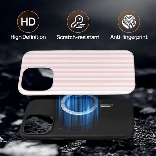 Coque iPhone 15 Pro Max MagSafe évite les rayures style rétro rose - 5