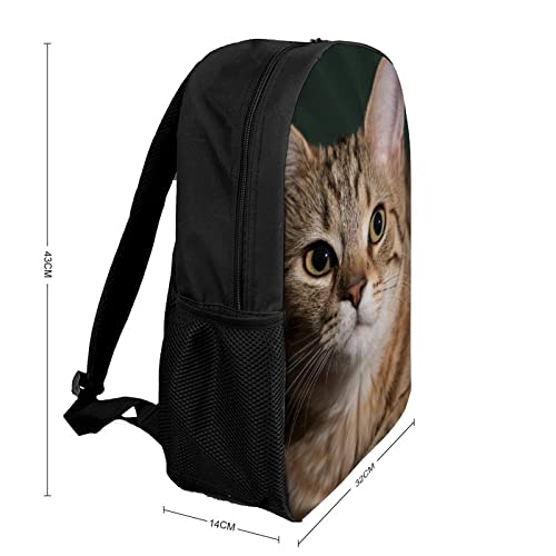 Sac à dos d'école chat au design imprimé en 3D relief pour style unique - 2