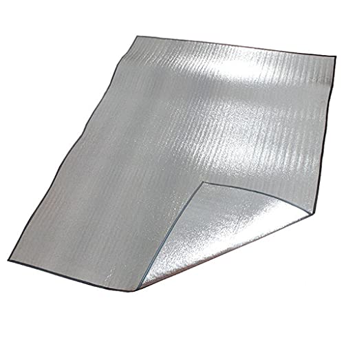 200 x 200 cm, wasserdichte Aluminiumfolie, Campingmatte, faltbar, faltbar, zum Schlafen, Picknick, Strand, Matratze, Outdoor-Matte (einfarbig, 150 x 200 cm)