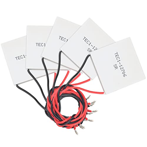 Diymore 5PCS Peltier Modul TEC1-12706 Kühlkörper Thermoelektrische Kühler Peltierelement 12V 6A 60W für Kühlen Heizen
