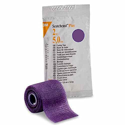 3M Scotchcast Plus Cast Tape, Purple, 2" x 12 ft, Pack of 10