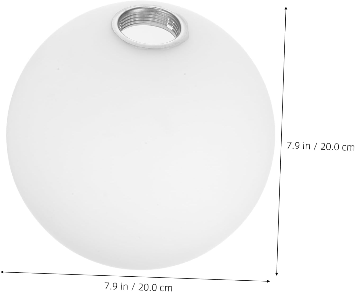 Luxshiny Threaded Glass Globe Light Cover Replacement Shade for Pendant Wall Sconce