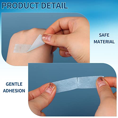 8 Rolls Blue Removal Silicone Tape Lash Tape For Eyelash Extensions Reusable Adhesive Waterproof Silicone Tape For Skin Lash (1 Inch X 3.9 Yards) #TOP2