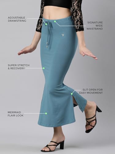 Image of TWIN BIRDS Saree Shapewear for Women | Super Soft Viscose Elastane Saree Petticoat Skirt | Stretchable & Comfortable SareeShaper
