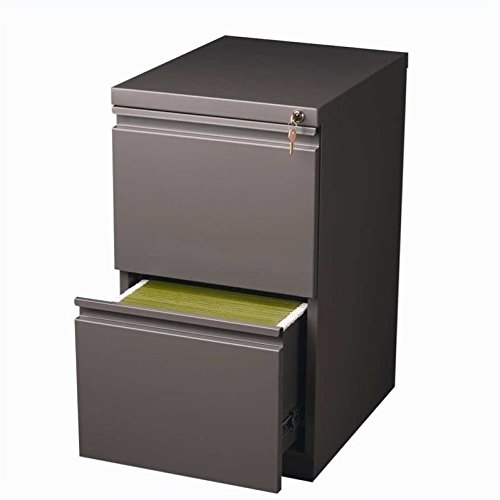 Hirsh Industries 20" Deep 2 Drawer Mobile File Cabinet File In Medium Tone #TOP17
