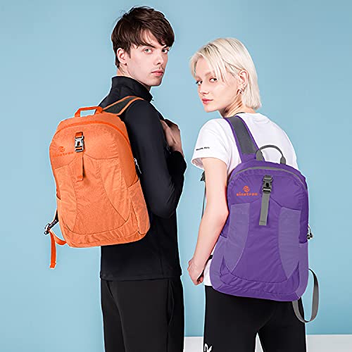 Sinotron 22L Lightweight Packable Backpack, Small Foldable Hiking Backpack Day Pack For Travel Camping Outdoor Vacation (Orange) #TOP4