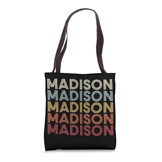 Madison West Virginia Madison WV Retro Vintage Text Tote Bag
