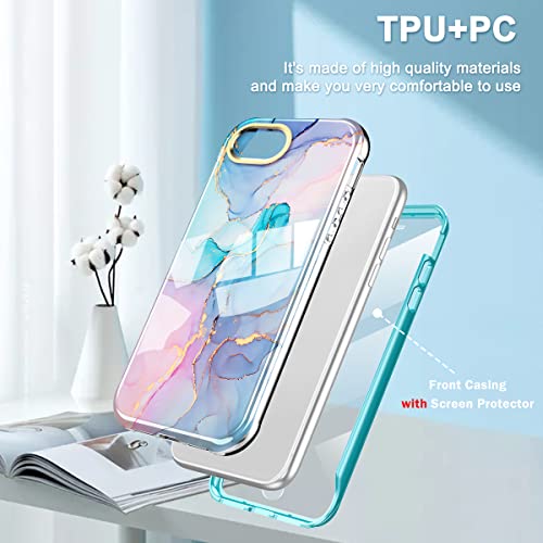 Pixiu Compatible For Iphone Se 2022/2020, Iphone 8 And Iphone 7 4.7-Inch Case Built With Screen Protector, Lightweight And Stylish Full Body Shockproof Protective Rugged Tpu Case #TOP2