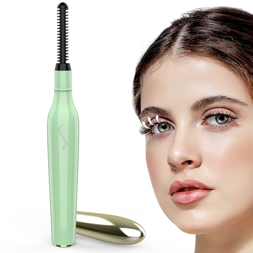 WESTWE Piega Ciglia Riscaldato, Arricciatore Ciglia Elettrico Ricaricabile Via Usb, Piegaciglia Elettrico Per Lo Styling Delle Ciglia Per Trucco, Pettine Per Ciglia In Silicone Per Tutte Le Ciglia