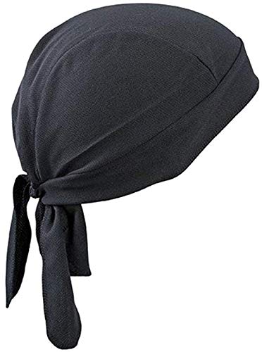 Bandana de ciclismo diadema deportes bufanda pañuelo couvre pirata transpirable gorra gorro cálido anti-UV protección solar bajo casco Protección Cabeza para Adultos Hombres Mujeres, Negro
