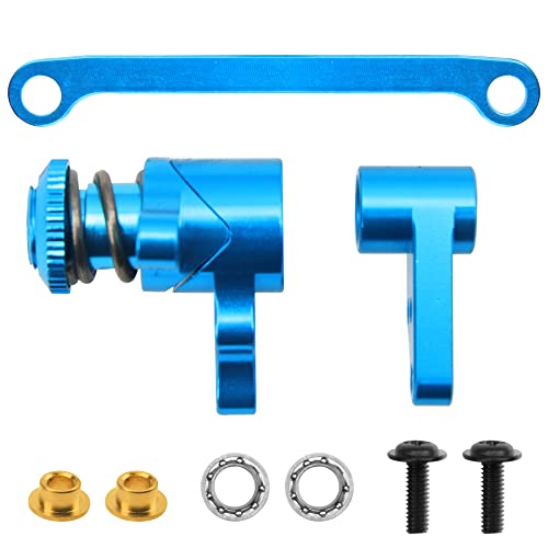 Vgoohobby XZ573 1Set Vgoohobby Aluminum Steering Assembly Servo Saver Complete Compatible With Wltoys 1/14 144001 144002 144010 124016 124018 124019 Rc Car cover