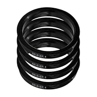 4 Stück Zentrierringe 66.6 auf 57.1, Kunststoff Radnaben Zentrierringe, Kompatibel mit VW, Mercedes Benz, Audi, Radnaben Zentrierringe zur Alufelgen oder Stahlfelgen, Reduzierung von Vibrationen