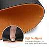 SaphiRose Non-Slip Yoga Mat with Alignment Lines TPE Home Fitness Eco-Friendly Exercise & Workout Mat with Carrying Strap Types of Yoga Orange+Black