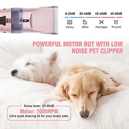 Dog Clippers High Power Dog Clipper Low Noise Plug-in Dog Professional Pet Grooming Clippers Kit Setfor Medium Large Cat Dog Sheep Animal - Image 4