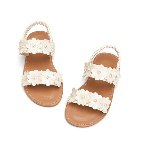Image of Toddler Girls Sandals Summer Flats Dress Shoes for Baby Little Kids Girl