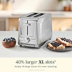 Cuisinart 2-Slice XL Grille-pain en acier inoxydable, acier inoxydable CPT-1600