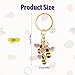 Xthrotsenk Bee Keychain Women Keychain Charms Honey Bee Keyrings Accessory Queen Cute Bee Gifts Key Chain Decor for Wallet Purse Handbags Backpack Accessories