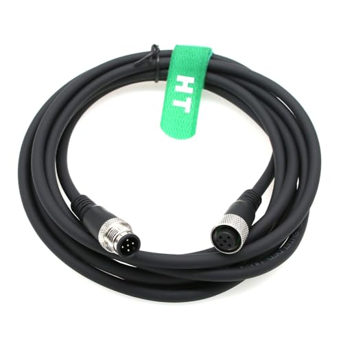 Cable M12 de 5 pines macho a hembra HangTon para actuador de automatización