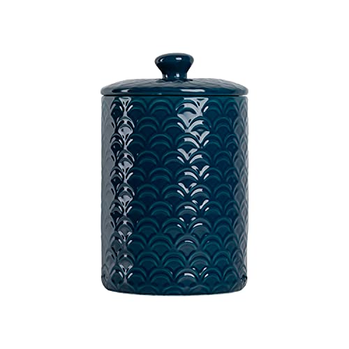 Image of 10 Strawberry Street Kitchen Canister, 3 Piece Set, Ocean Navy