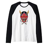 Photo Gallery demone giapponese oni maschera cranio diavolo giappone demon maglia con maniche raglan Photo Gallery demone giapponese oni maschera cranio diavolo giappone demon maglia con maniche raglan