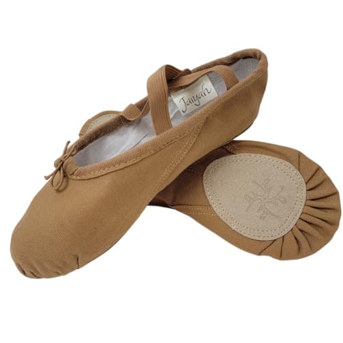 Ballet Shoes for Women, Men & Children, Durable Cotton Canvas, Adjustable Width, Split Sole, 6 Skin Tone Shades