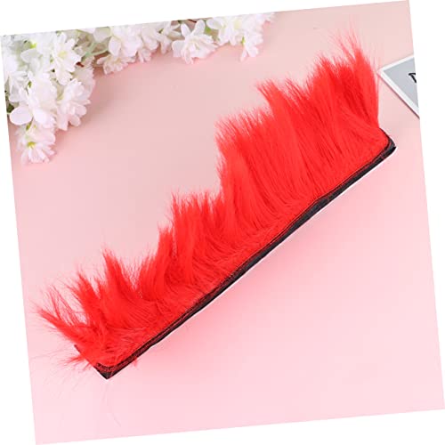 Wig adhésive cosplay rouge solution coiffe colorée facile à installer