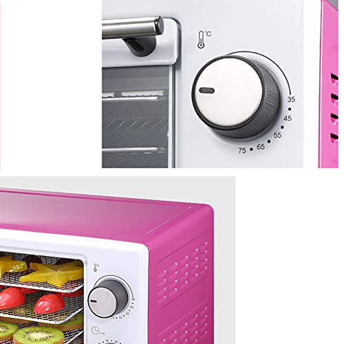 ZYFA Dörrautomat mit Temperaturregler, 5X Einlegeboden, Dehydrator, Fleisch Frucht Gemüsetrockner,Trockner,Dörrgerät für… – Bild 3