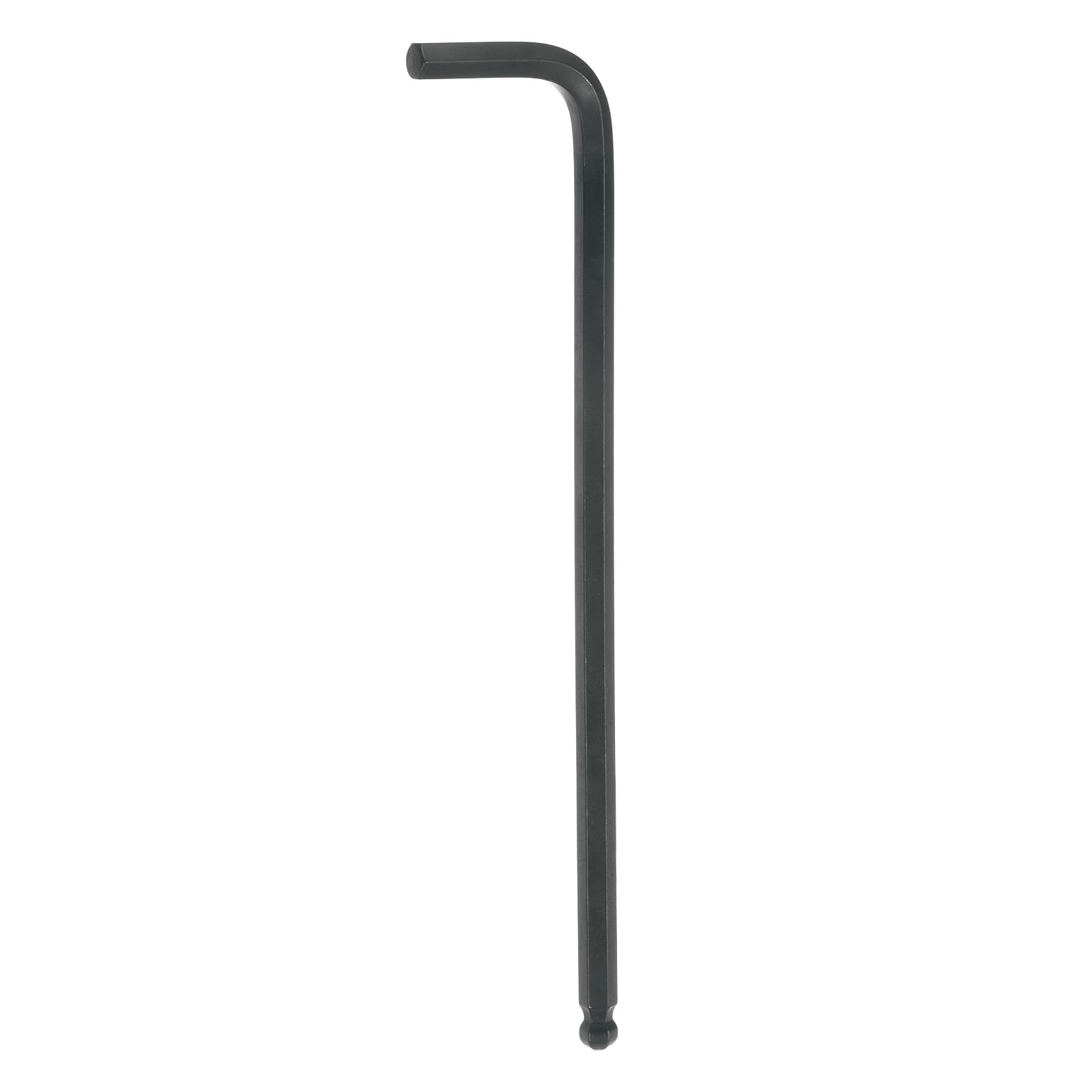 QUARKZMAN Llave Hexagonal con Cabeza Esférica de 6mm en Forma de L, Brazo Largo Extra, Llave Métrica de Hexágono, Llaves de Reparación de Acero de Cromo Vanadio, Color Negro