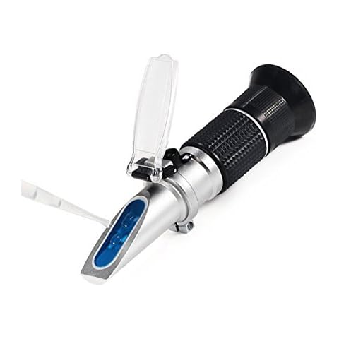 iitrust Brix Refractometer,Portable Hand Held Sugar Content Measurement for Sugar, Food, Fruit, Beverages Honey, Beer Wine, 0-90% (ATC sugar meter 0-90%) Cover