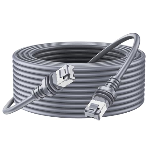 Ohmvolta Starlink Gen 3 Cable 15M Waterproof Ethernet Cable for Starlink Gen 3/Standard/Mini RF Coaxial Cable Extension Accessories for Starlink Satellite RV/Marine/Home